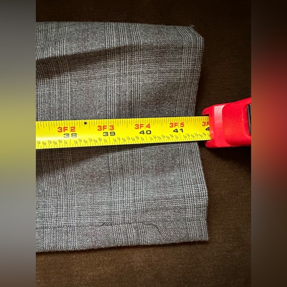 Alfani Gray & Purple Straight Leg Glen Plaid Dress Pants Slacks  SZ 8 Great Cond - Picture 10 of 10